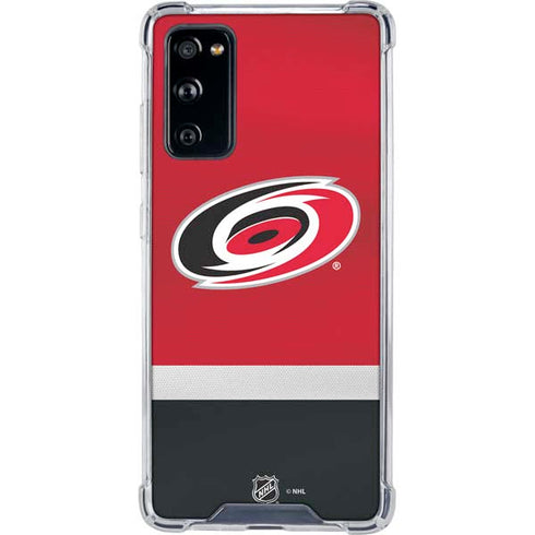 NHL Carolina Hurricanes Jersey Galaxy S20 FE Clear Case
